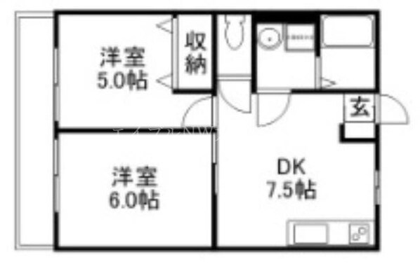 ロワジールⅤの物件間取画像